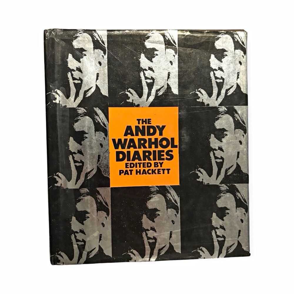 The Andy Warhol Diaries Andy Warhol/Pat Hackett HC 1989 1st DJ Warner